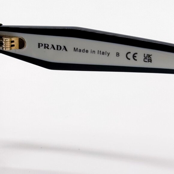 NEW PRADA PRB03V 16K1O1 EYEGLASSES WOMEN BLACK EYEWEAR VPR B03 16K1O1 - Picture 8 of 9